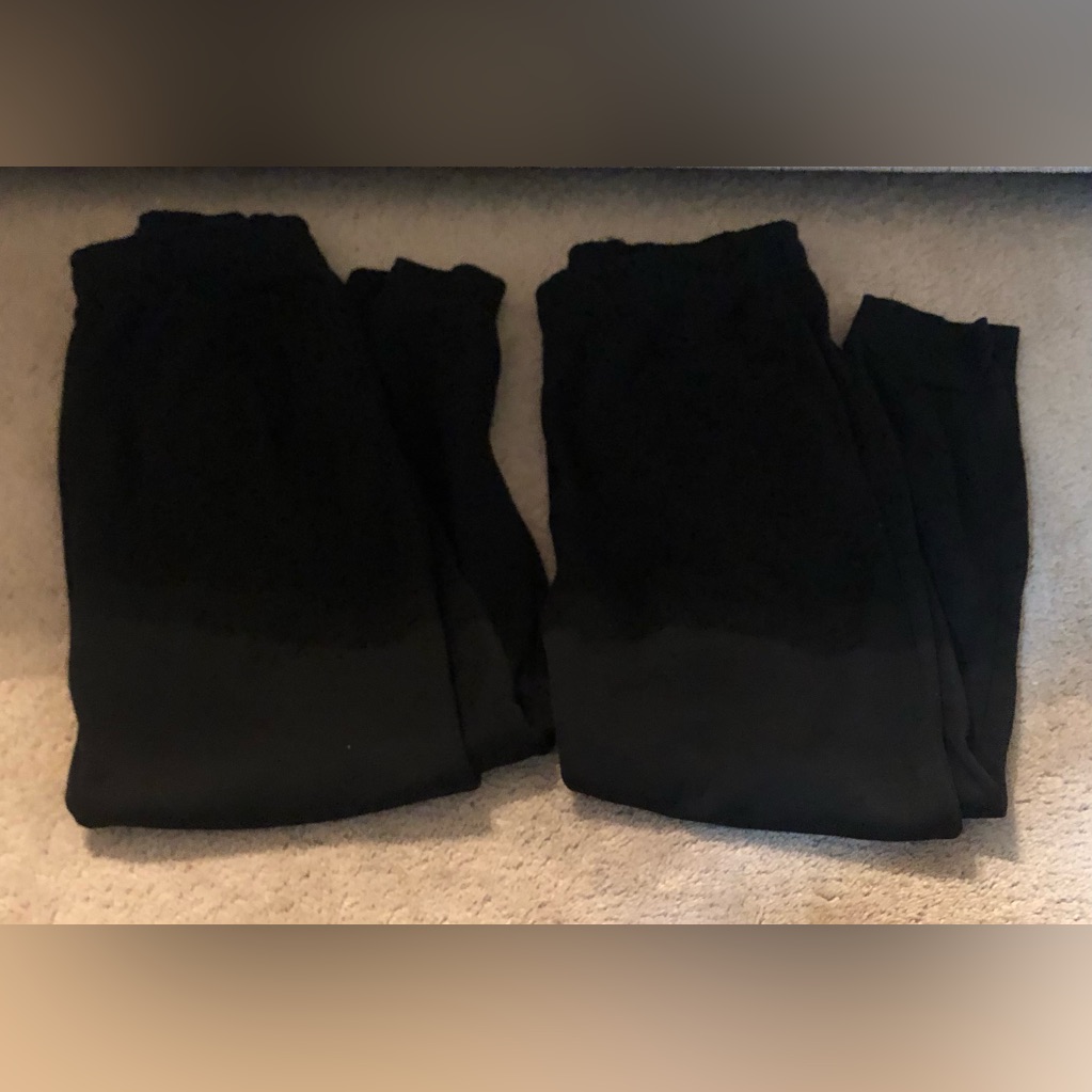 Black Jogger Pants Set Of 2